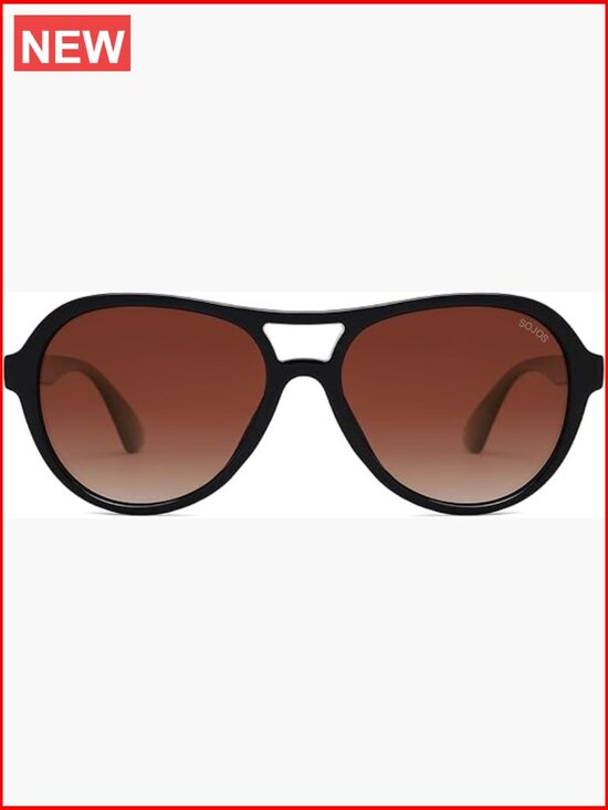 Retro Aviator Polarized Sunglasses UV Protection for Women Men main image 6